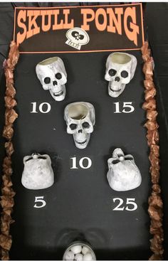 an image of a skull pong game