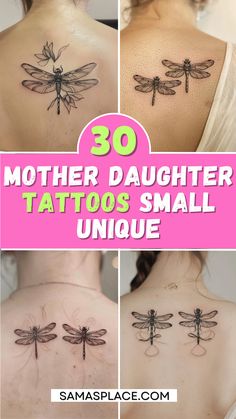 A collection of small mother-daughter butterfly tattoos, showcasing designs that represent growth, change, and a deep connection. Mother Daughter Tattoos Unique Small Meaningful, Matching Mother Daughter Tattoos Meaningful, Mother Daughter Tattoos Small Unique, Small Unique Tattoos, Mother And Daughter Tatoos, Mother Daughter Tat, Mum And Daughter Tattoo