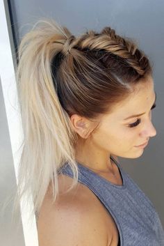 Fancy Ponytail, Fishtail Braid, Cute Hairstyles For Medium Hair, Long Blonde Hair, Hair Dos, Gorgeous Hair, Pretty Hairstyles