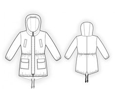 Coat Pattern Sewing, Big Shoulders, Fashion Templates, Bag Dress, Kimonos, Sewing Pattern, Free Online, Custom Sizing