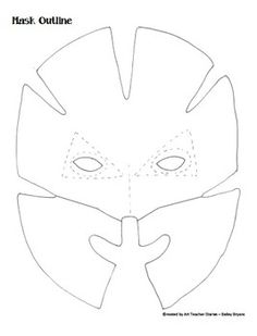 a paper mask with the face cut out