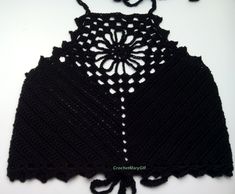 Handmade beautiful black crochet top, summer cropped halter tank top YARN 100% mercerized cotton. SIZES: Available in three sizes ..  Small  - Medium - Large - XL Model wears size .. Small Washing the knitted good is done by hand and spread flat. Colors may vary due to screen difference. Black Crochet Crop Top, Witch Clothes, Black Crochet Top, Crochet Halter Top, Crochet Bralette, Womens Halter Tops, Hippie Tops, Flower Crochet, Witch Outfit