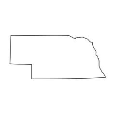 a black and white outline of the state of indiana