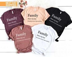 Family the Perfect Mix of Chaos and Love Shirt, Cute Family Reunion Gift, Funny Family Matching Tee, Family Definition Tee, I Love My Family HOW TO ORDER 1. From the two Drop-down menus select the Size and the Shirt Color you need. 2. Add these to your cart. *You will need to return to the listing to add the other sizes and designs you need before checking out. 3. After adding all the shirts to the Cart, Checkout them together. DELIVERY & RETURN Order Processing time for Dispatch: 1 working days Custom Text Crew Neck Tops For Family Gatherings, White Letter Print Top For Family Gatherings, White Tops With Letter Print For Family Gatherings, White Cotton Shirt For Family Gatherings, Funny Family Reunion Shirts, Family Reunion Gifts, Family Definition, Reunion Gift, I Love My Family