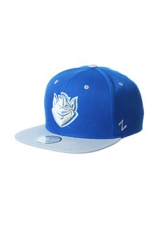 Wear your Billikens style with pride in this Saint Louis Billikens  Blue Z11 Snapback Hat! This SLU Snapback Hat features a front embroidered team logo on a structured polyester crown with flat visor and adjustable closure. Go Bills! Z-Wool 6 Panel Shape, Flat Bill, 2 Colored Snapback Closure, Raised Embroidery Team Logo, One size fits most, Structured crown, 100% Polyester, 4 Go Bills, Saint Louis University, Mens Snapback Hats, Raised Embroidery, Z Logo, Fan Gear, Saint Louis, Snapback Hat, Snapback Hats