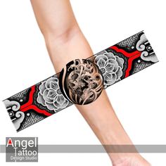 This design is based skull tattoo with dots shading pattern #armband Armband Japanese Tattoo Design, Skull Band Tattoo, Chinese Armband Tattoo, Asian Band Tattoo, Skull Armband Tattoo, Japanese Armband Tattoo, Armband Tattoo Design Men, Japanese Arm Band Tattoos For Men