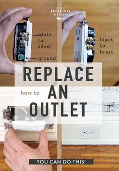 the instructions for replacing an outlet in a wall switch box and how to fix it