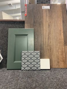 the flooring store has many different types of wood and tile on display for sale