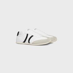 CELINE JOGGER LOW LACE-UP SNEAKER in CALFSKIN & SUEDE CALFSKIN Celine Sneakers, Celine Shoes, Leather Cuts, Canvas Messenger Bag, Fragrance Collection, New Sneakers, Model Fits, Flat Boots, Small Leather Goods