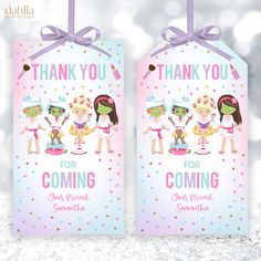 "Thank You For Coming Gift Tag, EDITABLE Join Us For A Spa Party Favor Tag, Tween Manicure & Pedicures Birthday, Pamper Party Label, KP225 This beautiful tag label template is the perfect addition to your party favors! Personalize the template through CORJL, an easy to use template editor that works in your web browser, and print it through your home printer or your local printing shop! ⭐ DEMO - try before you buy ➥ Try it right now! Just copy and paste this demo link into your web browser (CORJL works best in PC or Mac) https://www.corjl.com/d/CEPO6 ⭐ IT'S A MATCH! ➥ Click this link for all the matching items! https://www.etsy.com/shop/DahliaPaperBoutique?search_query=KP225 ➥ ALL KID'S BIRTHDAY INVITE: https://www.etsy.com/shop/dahliapaperboutique/?section_id=31883780 - ALL THE TEMPLATES Spa Party Favors, Party Labels, Pamper Party, Spa Party, Party Favor Tags, Birthday Invitations Kids, Thank You For Coming, Label Templates, Birthday Invite