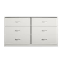 a white dresser with four drawers on it