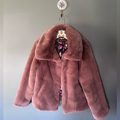 New Without Tags So Soft! Nanette Lepore, Faux Fur Jacket, Fur Jacket, Aesthetic Fashion, Faux Fur, Jackets & Coats, Jackets For Women, Tags, Pink