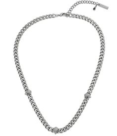 From Kurt Geiger London&#x2C; this necklace features:Chain collar necklaceBrass/glass crystalLobster clasp closureSignature eagle head motif hardwareApprox. 16" L&#x2C; 2" extenderImported. Kurt Geiger Necklace, Idols Necklace, Gucci Necklace Silver, Kurt Geiger Jewelry, Xoxo Jewelry, Chain Necklace Women, Dope Jewelry Accessories, Pandora Necklace, Chain Collar