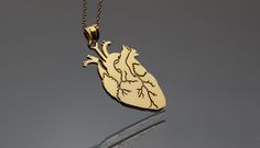 Anatomical Heart 14k 18k Solid Gold Necklace - Heart Pendant - Human Heart Necklace - Custom Necklace ▶ 14K Solid Gold (585) ▶ 18K Solid Gold (750) ▶ Options: White,Rose,Yellow ▶ You can buy this necklace without chain. ABOUT NECKLACE Handmade with 14k/18k solid real gold. You can order this Anatomical Heart gold necklace with 3 different color options, 5 different necklace length options and free & express shipping to the all-around the world. What is 14k Gold? 14K gold is a mixture which prima 14k Gold Pendant Heart Necklace With Polished Finish, 14k Gold Polished Heart Pendant Necklace, Heart-shaped Yellow Gold Brass Necklace, Yellow Gold Heart-shaped Brass Necklace, Heart Shaped Yellow Gold Brass Necklace, Handmade 14k Gold Heart Jewelry, Polished 14k Gold Heart Necklace, 14k Gold Polished Finish Heart Necklace, 14k Gold Heart Necklace With Polished Finish