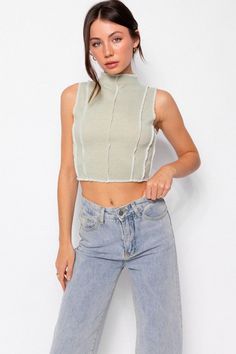 Ashley Brooke, Style Gift, Top Model, Layering Pieces, Top Styles, Sleeveless Top, Layering, Thread, Crop Tops