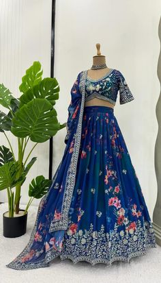 For More Latest Trending Women's outfits Just Click on the below link, https://www.etsy.com/in-en/shop/PIXAWORLD 👉Lehenga - (Semi-stitched) Fabric :- Premium Georgette. Embellishment :- Beautiful Digital Printed with Thread and Sequins Embroidery Work. Color :- As shown. Length :- 42". Size :- Up to 44". Inner :- Cotton. Flair :- 3.50 Mtr. Closure :- Zipper. Stitched with Canvas. Stitch with Cancan (Charges Extra). 👉Blouse (Un-Stitched) Fabric :- Premium Georgette. Embellishment :- Beautiful D Canvas Stitch, Lehenga For Women, Wedding Lehenga Choli, Bridesmaid Lehenga, Georgette Lehenga, Women's Outfits, Designer Lehenga, Heavy Embroidery, Designer Lehenga Choli