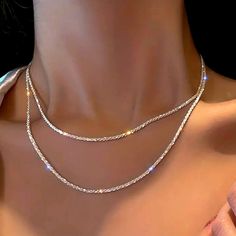 10k White Gold Silver Plated Necklace. Very Stylish And Elegant. Will Not Fade / 100%Hypoallergenic. Nickel Free. Lead Free. Metal Alloy For Women / Men Make Me A Reasonable Offer. No Low Ball Offers Please So Hurry Before Their All Sold Out. Comes With Only 1 Necklace For Women / Men Prom Necklace Silver, Silver Necklace Prom, Corset Styles, Silver Jewlery, Prom Necklaces, Prom Inspo, Silver Plated Necklace, Exclusive Jewelry, Moon Stone