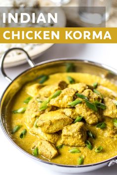 Indian Chicken Korma, Chicken Korma Recipe, Korma Recipe, Spiced Chicken, Chicken Korma, Aloo Gobi, Vindaloo, Indian Chicken, Recipes Indian