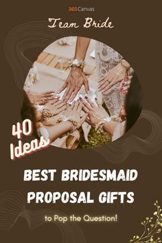 the best bridesmaid gifts to pop the question on your wedding day or special occasion