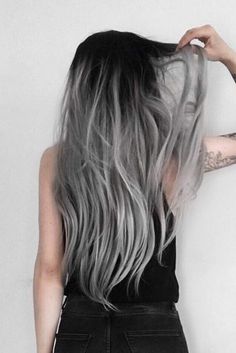 Pelo Color Borgoña, Dark Roots Hair, Ombre Hair Blonde, Ombré Hair, Grey Ombre