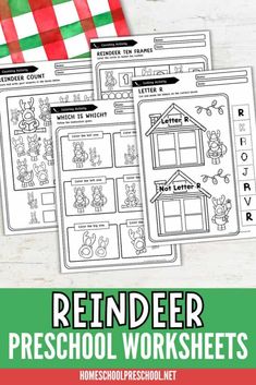 Make holiday learning fun with these free reindeer worksheets! Perfect for preschoolers, this printable pack includes activities for sorting by attributes, letter recognition, counting reindeer, and filling ten frames. Each worksheet features engaging holiday designs to keep kids motivated and excited about learning. Ideal for classrooms, homeschooling, or at-home practice during the festive season. Download your free reindeer worksheets now and add holiday cheer to your lessons! Reindeer Worksheets, Letter Sorting Activities, Preschool Skills, Letter Sorting, Letter Recognition Worksheets, Teach Preschool, Free Homeschool Printables