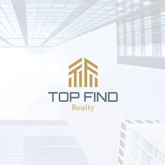 top find realty logo with skyscrapers in the background