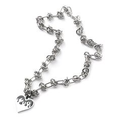 Product information: Chain material: titanium steel Style: Japan and South Korea Color: Love Flame Necklace Size: 40+8cm Packing list： Necklace X1PCS Silver Metal Chain Necklace For Mother's Day, Silver Stainless Steel Chain Necklace For Valentine's Day, Silver Heart Necklace With Chain For Mother's Day, Valentine's Day Silver Stainless Steel Chain Necklace, Mother's Day Silver Heart Necklace With Chain, Mother's Day Silver Heart Necklace, Valentine's Day Silver Charm Necklace With Chain, Valentine's Day Stainless Steel Chain Necklace, Valentine's Day Silver Charm Necklace