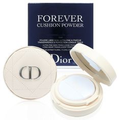 HtmlBox Dior Forever Cushion Powder  Full Size 10g New in Box Made in France Product Details Dior's 1st loose powder that sets makeup and gives the complexion a subtle, velvety glow with no powdery effect. Housed in a travel-friendly couture case, this loose powder with a fresh and silky texture works in harmony with the skin tone to achieve an even, matte and naturally vibrant complexion in any situation. Infused with water and enriched with wild pansy extract, the loose powder respects the ski Dior Powder, Cushion Makeup, Wild Pansy, Cushion Powder, Travel Size Makeup, Makeup List, Acrylic Nail Set, Dior Forever, Dior Makeup