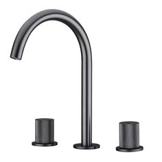 the faucet is shown with two different types of faucets in it