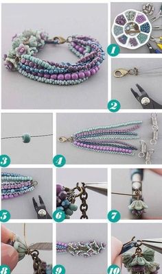 Follow @mrmralfahdss and get more of the good stuff by joining Tumblr today. Dive in! Bracelets With Beads, Anting Manik, Diy Jewelry To Sell, Inexpensive Jewelry, Bracelet Inspiration, Bracelet Cute, Diy Jewelry Inspiration, Easy Diy Jewelry, Beaded Jewelry Tutorials