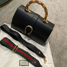 Gucci 100% Authentic Dionysus Bag. Never Worn. Comes With 2 Straps. Top Handle Is Bambo. It Has Very Faint Few Lines As You Could See In The Pictures. That’s How It Came. Can Barely See. Size Large. Gucci Evening Bags With Top Handle, Designer Gucci Bag With Branded Hardware, Designer Gucci Shoulder Bag With Detachable Handle, Evening Bag With Horsebit Detail, Rectangular, Rectangular Evening Bag With Horsebit Detail, Gucci Black Shoulder Bag With Top Carry Handle, Gucci Designer Bag With Detachable Handle, Gucci Top Handle Party Bag, Luxury Gucci Bag With Branded Hardware