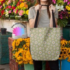 With our line up of fun and vibrant tote bags, you won't have to sacrifice style while you do your part for the environment! Our durable tote bags are an easy way to reduce plastic bag waste and are nice and roomy to help you carry your stuff in style. Whether you are schlepping groceries, heading to the beach, shopping or running errands for the day, keep an extra bag in your car so you always have a reliable tote when you need it! Features 100% Polyester (durable and long lasting) Black cotton Green Practical Canvas Bag For Daily Use, Practical Green Canvas Bag For Daily Use, Trendy Everyday Recyclable Bags, Casual Green Bag As Gift, Spring Green Canvas Bag For Shopping, Playful Tote Beach Bag For Shopping, Green Canvas Bag For Spring Shopping, Fun Tote Beach Bag For Shopping, Reusable Rectangular Beach Bag For Shopping