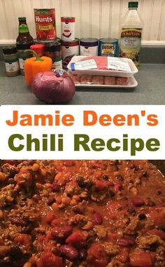 the recipe for jamie deen's award winning chili recipe