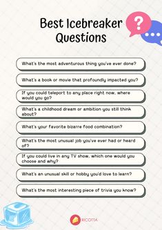 the best icebreakerer questions info sheet