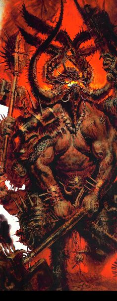 Warhammer Khorne Art, Khorne Art, Arte Heavy Metal, Heavy Metal Art, Deep Art