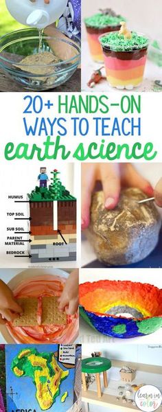 20 hands - on ways to teach earth science