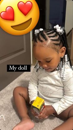 Black Baby Girl Hairstyles, Baby Girl Hairstyles Curly, Braiding Your Own Hair, Lil Girl Hairstyles, Kid Braid Styles, Kids' Braids, Baby Girl Hair