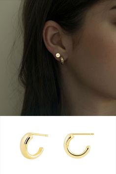 The Egg Hoop earrings are elegant and a beautiful classic piece. They measure 1/4 inch tall. 1/8 wide at the top under 1/8 wide at the bottom Made in Los Angeles. #egghoop #thickhoop #goldhoop #hoops Minimalist Huggie Earrings With Polished Finish, Modern 14k Gold Small Hoop Huggie Earrings, Minimalist 14k Gold Huggie Earrings With Polished Finish, 14k Gold Minimalist Huggie Earrings With Polished Finish, Minimalist Small Hoop Huggie Earrings For Formal Occasions, Minimalist Polished Finish Huggie Earrings, Minimalist Polished Huggie Earrings For Anniversary, Small Hoop Earrings In 14k White Gold, Minimalist Huggie Earrings With Polished Finish For Anniversary