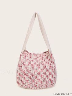 BagForLove - Handcrafted Large Pink Shoulder Tote - Stylish Crochet Beach Bag, Patchwork Tote Bags, Crochet Beach Bags, Bags Pattern, Crochet Shoulder Bag, Stylish Tote Bag, Crochet Buttons, Aesthetic White, Pink Handbags