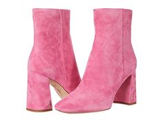 Sam Edelman Codie Pink Boots Outfit, Pink Suede Boots, Sam Edelman Loafers, Pink Ankle Boots, Pink Booties, Sam Edelman Boots, Booties Outfit, Pink Confetti, Booties Shoes