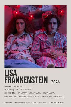 two people laying in bed with the caption lasa frankensten on it