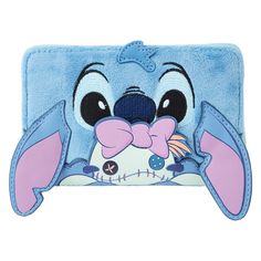 Brand New! Cute Blue Wallet With Card Slots, Cute Blue Rectangular Wallet, Black Krrsantan, Stitch And Scrump, Hocus Pocus Disney, Stitch Scrump, Toy Story Slinky, Nickelodeon Spongebob, Loungefly Bag