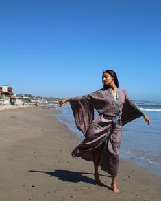 Blue Boheme on Instagram: “Dance your way on into the weekend x our Lea kimono 💃🏽” Bohemian Cover-up With Kimono Sleeves For Beach Party, Blue Boho Print Kimono For Beach Cover-up, Beach Blue Printed Kimono, Luxury Bohemian Cover-up With Kimono Sleeves, Blue Flowy Cover-up With Kimono Sleeves, Long Kimono, Butterfly Sleeves