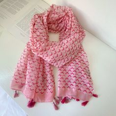 "This New Season bright pink scarf associated with love and romance. It is perfect to wear all year round and help you to create a warm and elegant image. Excellent choice for your special days such as wedding, ceremonies and holiday parties. The material is soft and gorgeous, not only protect you from sun and wind, but also can light up all your photos anytime anywhere. Also a great choice for the holidays or celebration parties, this scarf is the go-to gift for all of life's sweet little moments. 🎀Material: 100% Premium Viscose | The fabric is soft and lightweight, cotton feeling, comfortable to wear 🌈Color: Only one color | Pink 📏Sizes: Approximate 71\" x 35\" (180 cm x 90 cm) 👑Style: pink patten, perfect decoration for your outfit 📝Care Instructions: Hand Wash Cold, dry in the sha Chic Scarves, Pink Scarf, Long Lights, Long Light, Love And Romance, Pink Scarves, Wedding Ceremonies, Style Pink, Can Lights