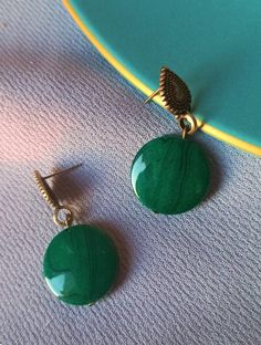 Semi-precious Gemstone Earrings for Women Antique Vintage - Etsy Handmade Elegant Alloy Earrings, Retro Drop Earrings Jewelry Gift, Green Alloy Jewelry For Gift, Retro Jewelry For Gifts, Retro Jewelry Gift, Vintage Dangle Gemstone Jewelry, Retro Dangle Jewelry As Gift, Retro Dangle Jewelry As A Gift, Retro Green Drop Earrings