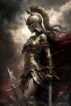 Athena Tattoo Ideas, Greek Armor Female, Woman In Armor Art, Female Greek Warrior, Warrior Women Art, Gladiator Woman, Greek Mythology Athena, Athena Art, Athena Greek Goddess