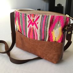 Leather And Textile Bag With Crossbody Shoulder Strap. Fun Bohemian Fabric. Measures 12 X 9 X 2 Inches. Pink Satchel Bag With Cell Phone Pocket, Pink Satchel With Cell Phone Pocket, Pink Pouch Bag With Cell Phone Pocket, Everyday Pink Bag With Cell Phone Pocket, Pink Bag With Cell Phone Pocket For Everyday Use, Pink Pouch Shoulder Bag With Cell Phone Pocket, Pink Crossbody Bag With Cell Phone Pocket, Pink Shoulder Bag With Cell Phone Pocket For Everyday, Pink Everyday Crossbody Satchel