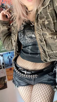 #blonde #blondehaircolor #blondhair #platinumblondehair #blondegirl #grunge #grungefashion #grungestyle #grungegirl #grungeoutfit #grungephotography #alternative #alt #alternativefashion #alternativegirl  #altstyle #dark #darkoutfit #goth #gothgirl #gothoutfit #gothgoth #gothic #courtneylove #nirvana  #kinderwhore #riotgrrrl #grungegirl #grungegirloutfit #downtown #downtowngirl #camo #realtree #fitcheck #ootd #ootdinspo #fit Alt Comfy Outfits, Fall Alternative Outfits, Korn Concert, Realistic Outfits, Goth Grunge Outfits, Blonde Goth, Punk Outfit, Dr Wardrobe, Y2k Fits