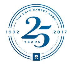 the 25th anniversary logo for the raven ramsey show