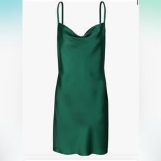 Love This Simple Sexy Dress I Found On Amazon! Kept An Alternate Size. Beautiful Emerald Green Color, New In Package With Tags. Enjoy! Flirty Sleeveless Mini Dress For Night, Green Spaghetti Strap Dress For Night, Fitted Green Dress For Night, Flirty Mini Dress For Night, Fitted Flirty Mini Dress For Night, Emerald Cowl Dress, Green Spaghetti Strap Night Dress, Green V-neck Sundress Slip Dress, Fitted Green V-neck Slip Dress